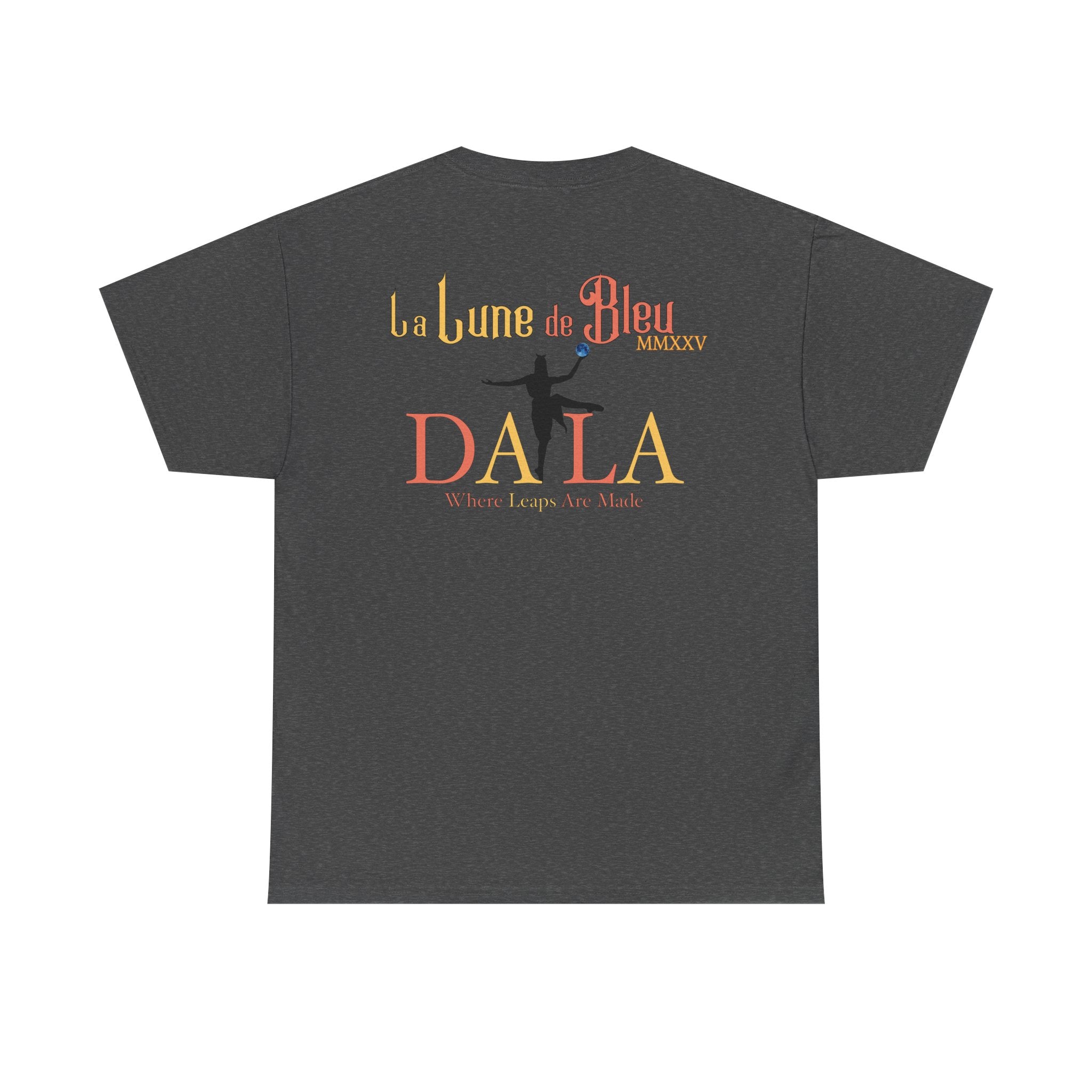 Celestial Dance Unisex Heavy Cotton Tee - Artistic Moon Graphic - Perfect for Everyday Wear