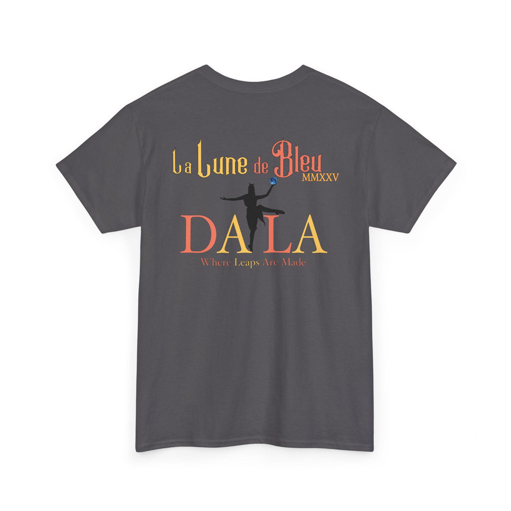Celestial Dance Unisex Heavy Cotton Tee - Artistic Moon Graphic - Perfect for Everyday Wear