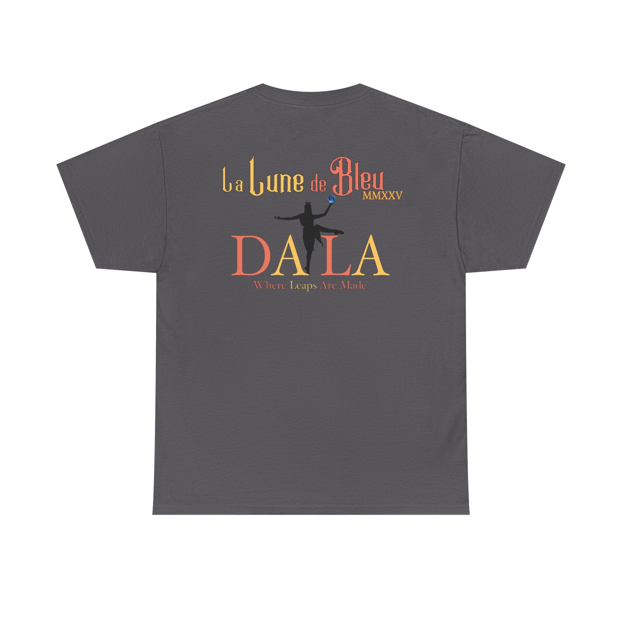 Celestial Dance Unisex Heavy Cotton Tee - Artistic Moon Graphic - Perfect for Everyday Wear