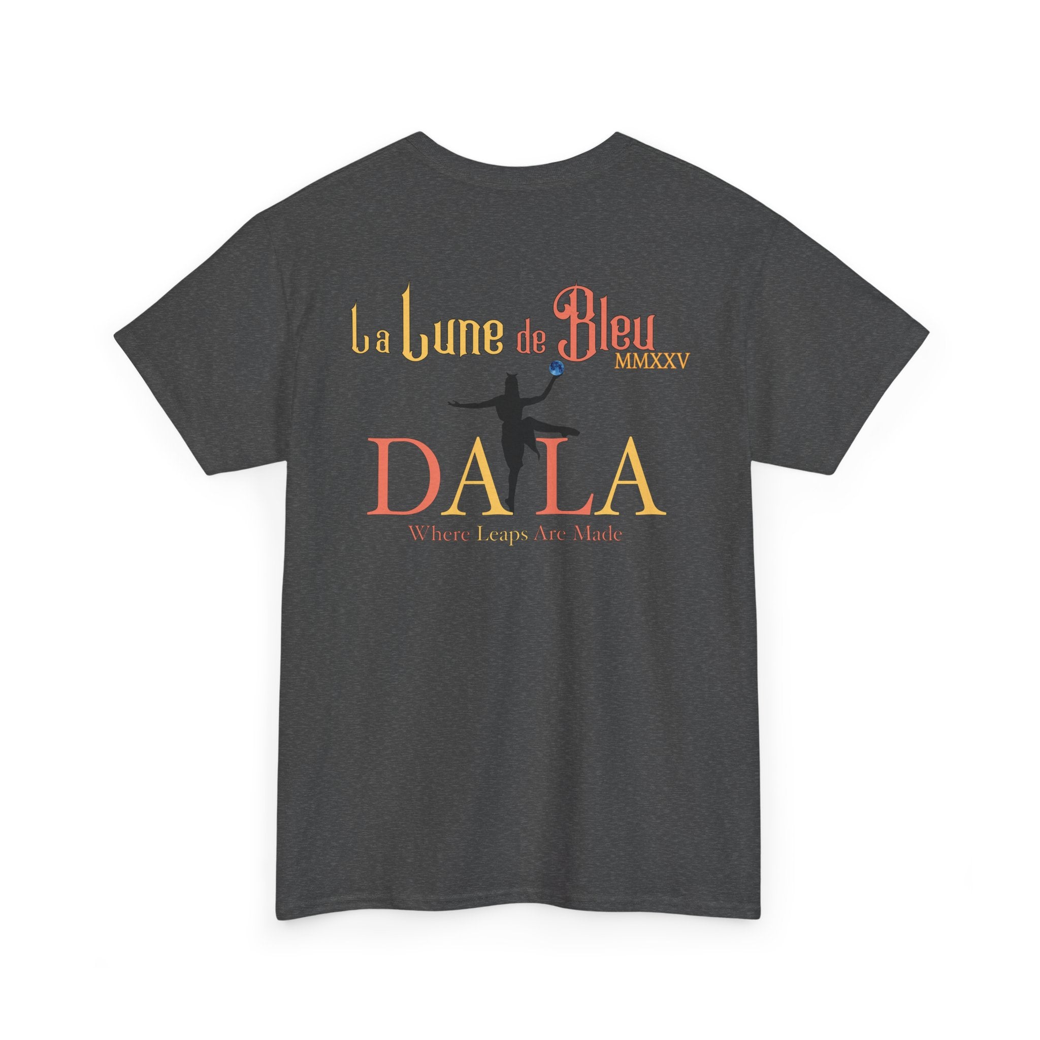 Celestial Dance Unisex Heavy Cotton Tee - Artistic Moon Graphic - Perfect for Everyday Wear