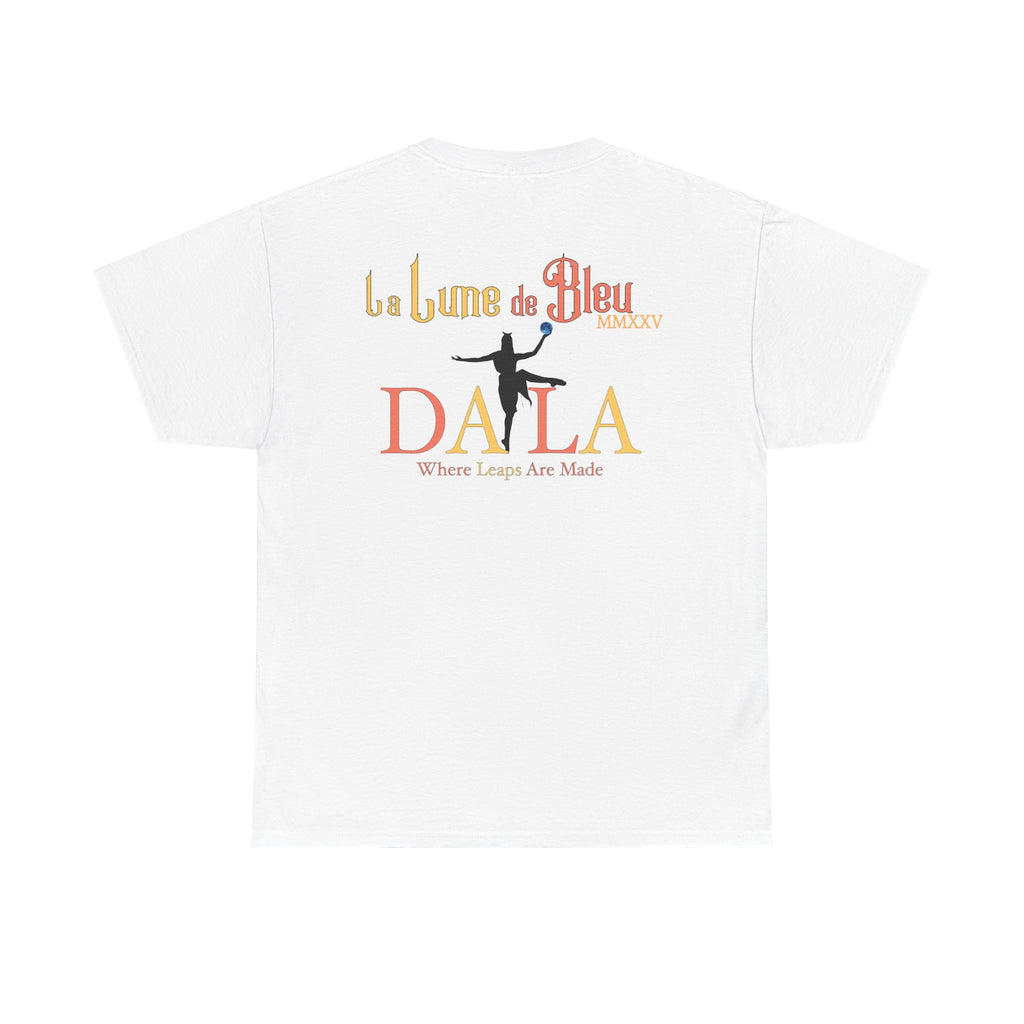 Celestial Dance Unisex Heavy Cotton Tee - Artistic Moon Graphic - Perfect for Everyday Wear