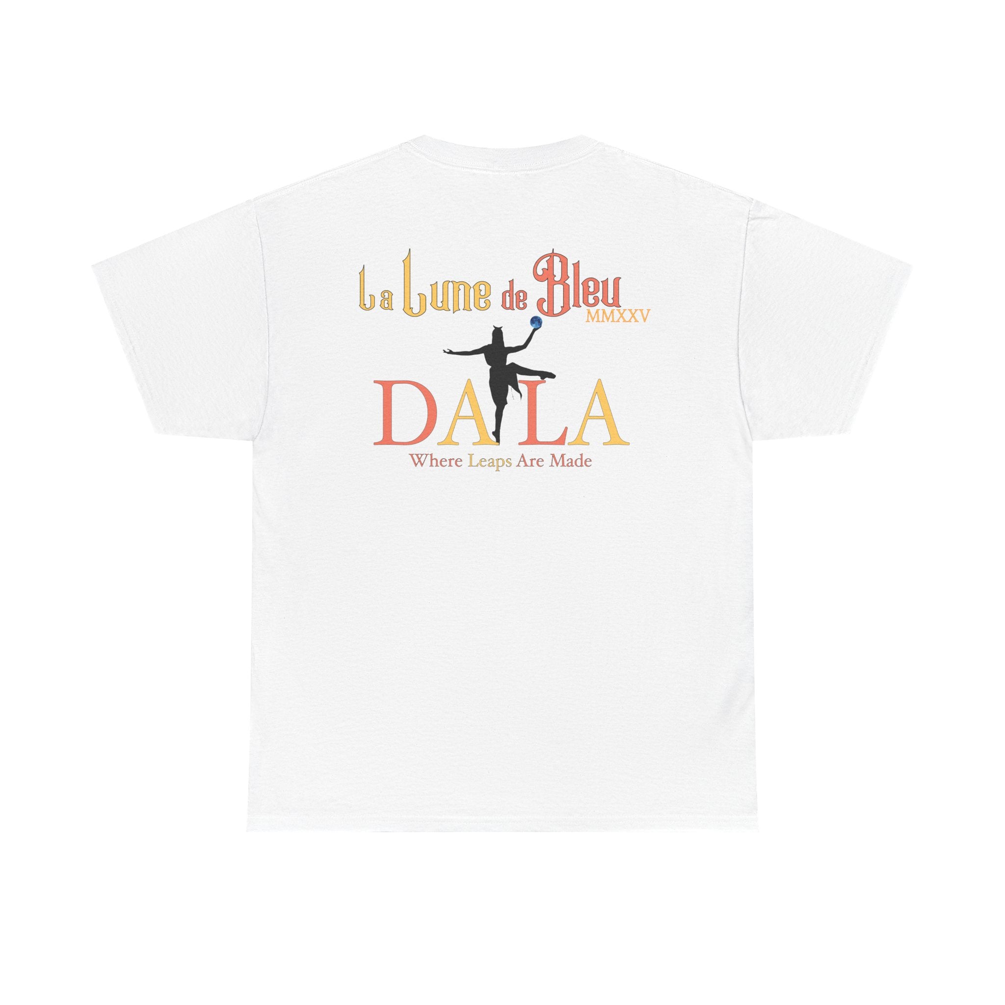 Celestial Dance Unisex Heavy Cotton Tee - Artistic Moon Graphic - Perfect for Everyday Wear