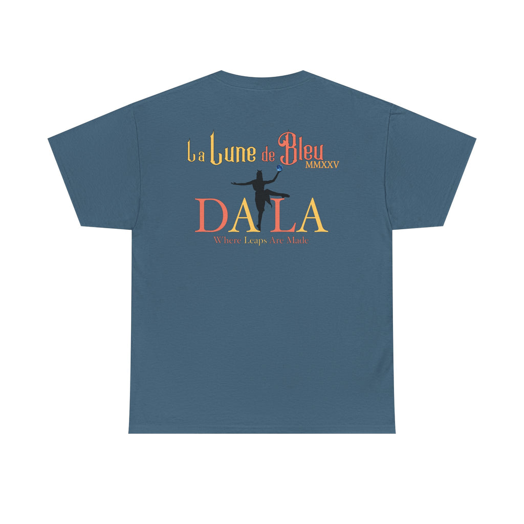 Celestial Dance Unisex Heavy Cotton Tee - Artistic Moon Graphic - Perfect for Everyday Wear