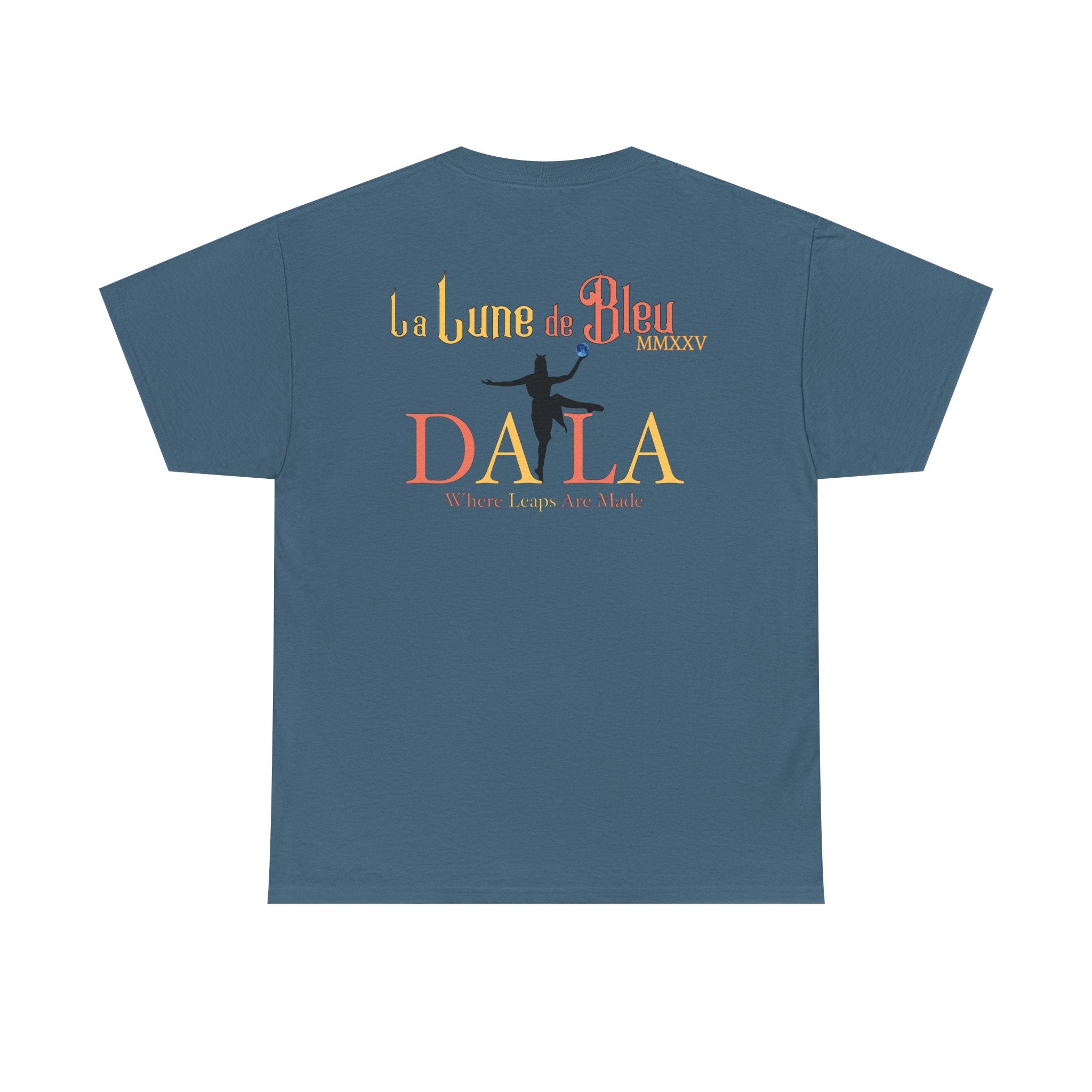 Celestial Dance Unisex Heavy Cotton Tee - Artistic Moon Graphic - Perfect for Everyday Wear
