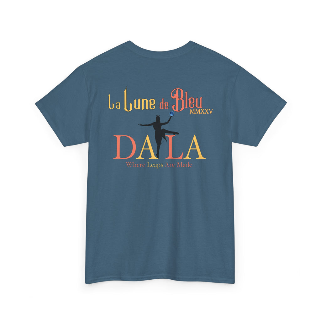 Celestial Dance Unisex Heavy Cotton Tee - Artistic Moon Graphic - Perfect for Everyday Wear