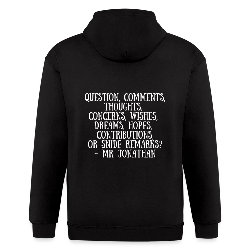 Men's Zip Hoodie - black