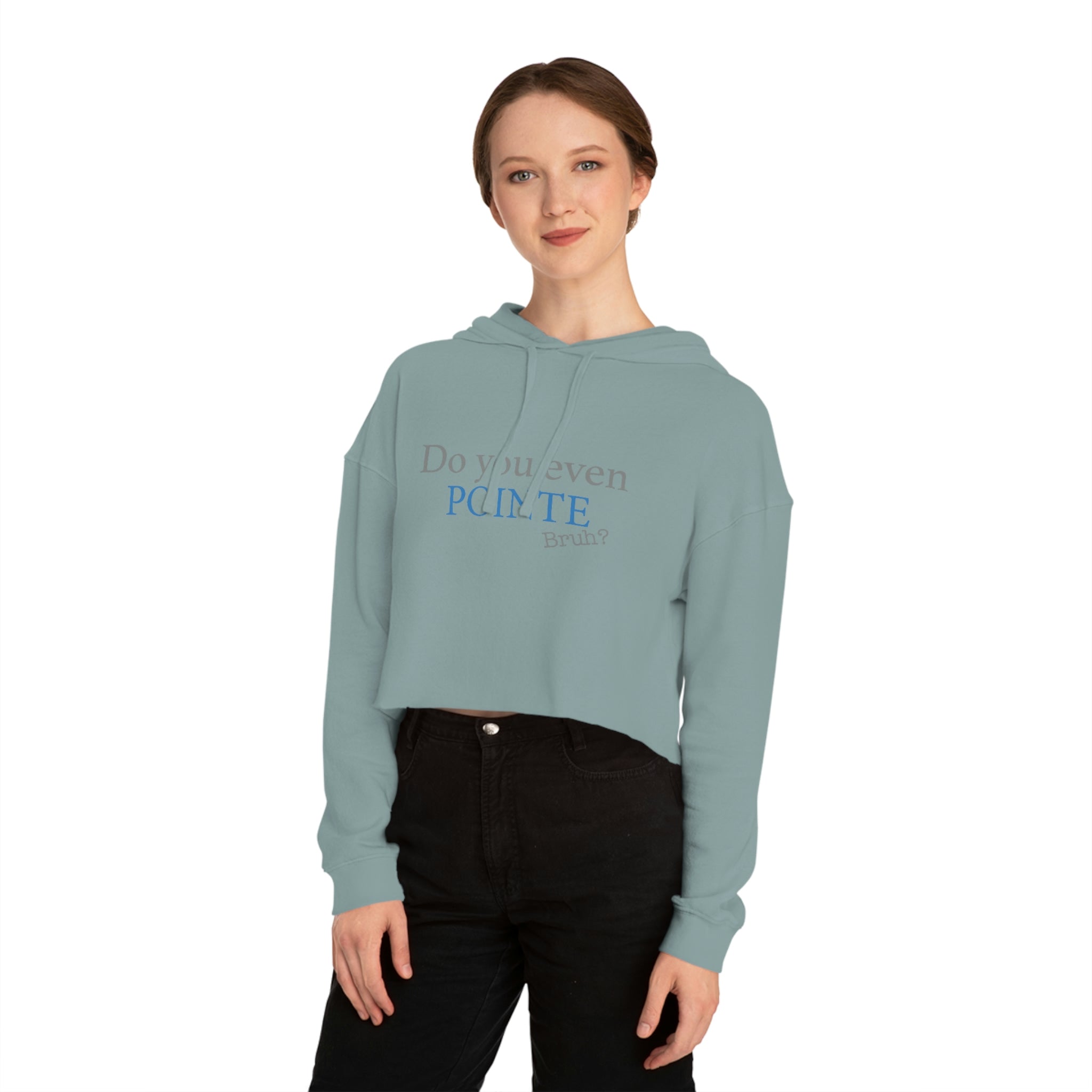 Womens Cropped Hooded Sweatshirt